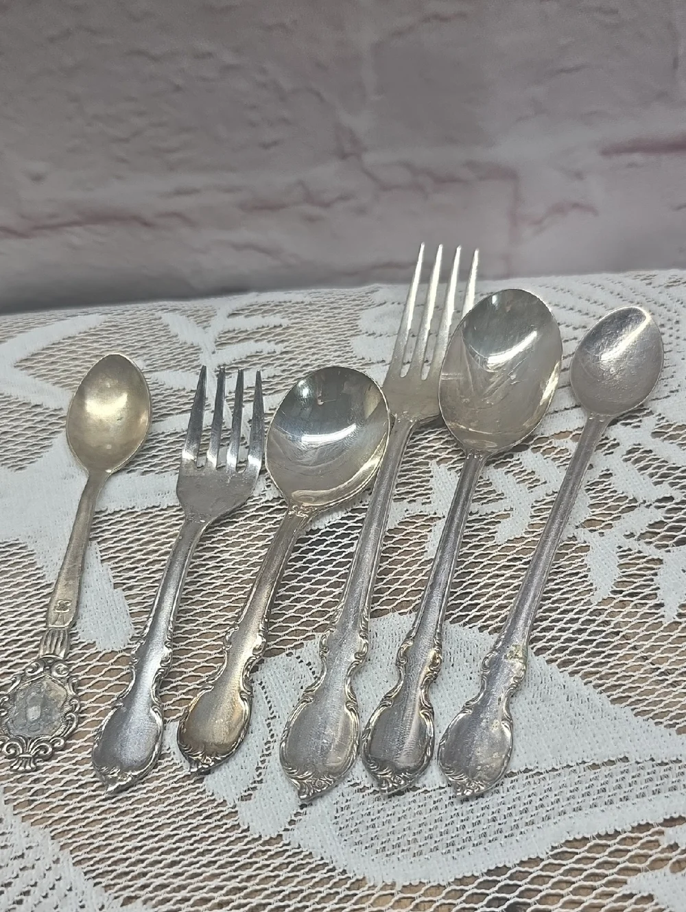 1847 Rogers Bros Reflection Silverplate Flatware Lot 6 Spoons Forks